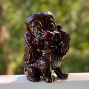Vintage Made in Japan Cocker Spaniel Figurine – Brown Ceramic Dog